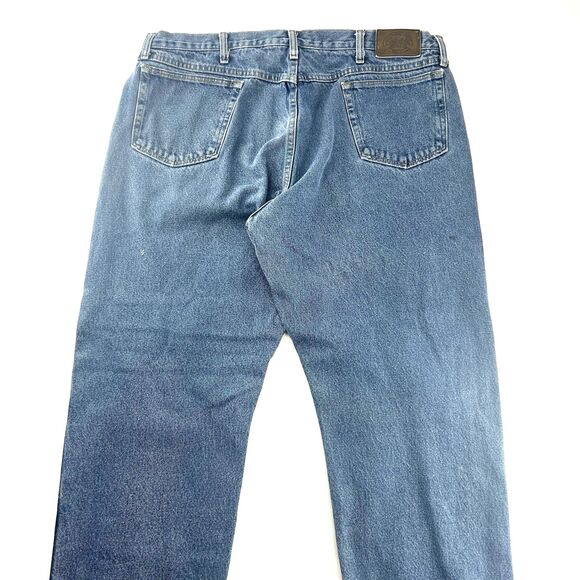 Cabela's Blue Jeans Men's Size 42x30 Brown Flannel Lined Relaxed Denim High Rise - Picture 14 of 14